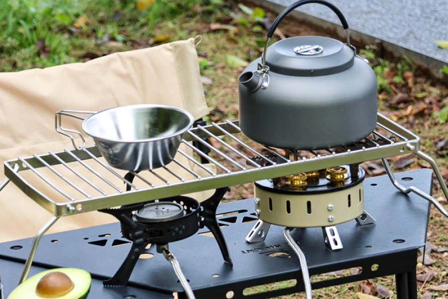 Portable Campfire Grill Stand